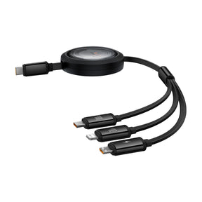 Baseus Free2Draw CB000084 Kabel zwijany USB-C / Lightning / micro USB 100W 1.1m