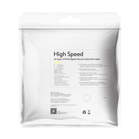 Baseus High Speed Kabel sieciowy płaski Ethernet CAT6 RJ45 1m