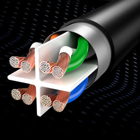 Baseus High Speed Kabel sieciowy płaski Ethernet CAT6 RJ45 1m