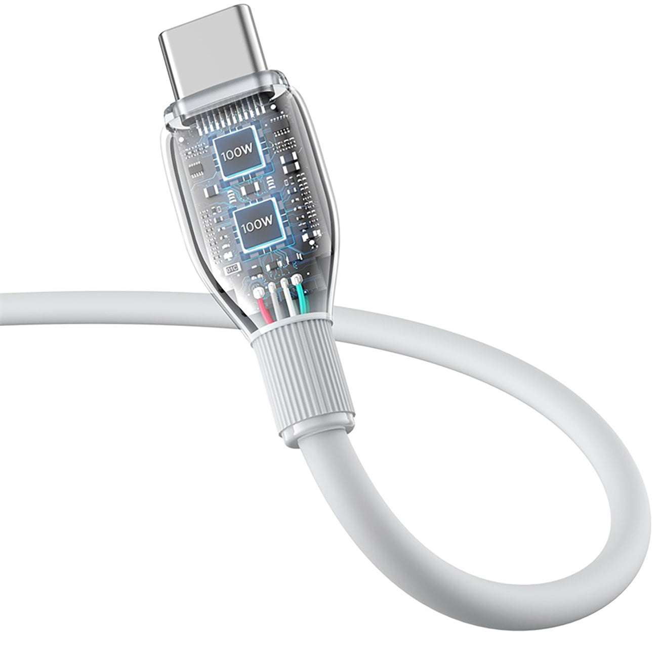 Kabel Baseus Pudding 100W USB-A - USB-C 1,2m