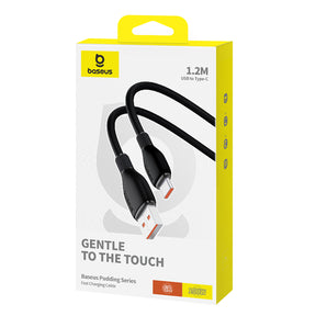 Kabel Baseus Pudding 100W USB-A - USB-C 1,2m - czarny