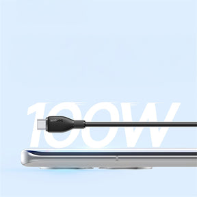Kabel Baseus Pudding 100W USB-A - USB-C 1,2m - czarny