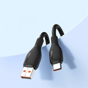 Kabel Baseus Pudding 100W USB-A - USB-C 1,2m - czarny