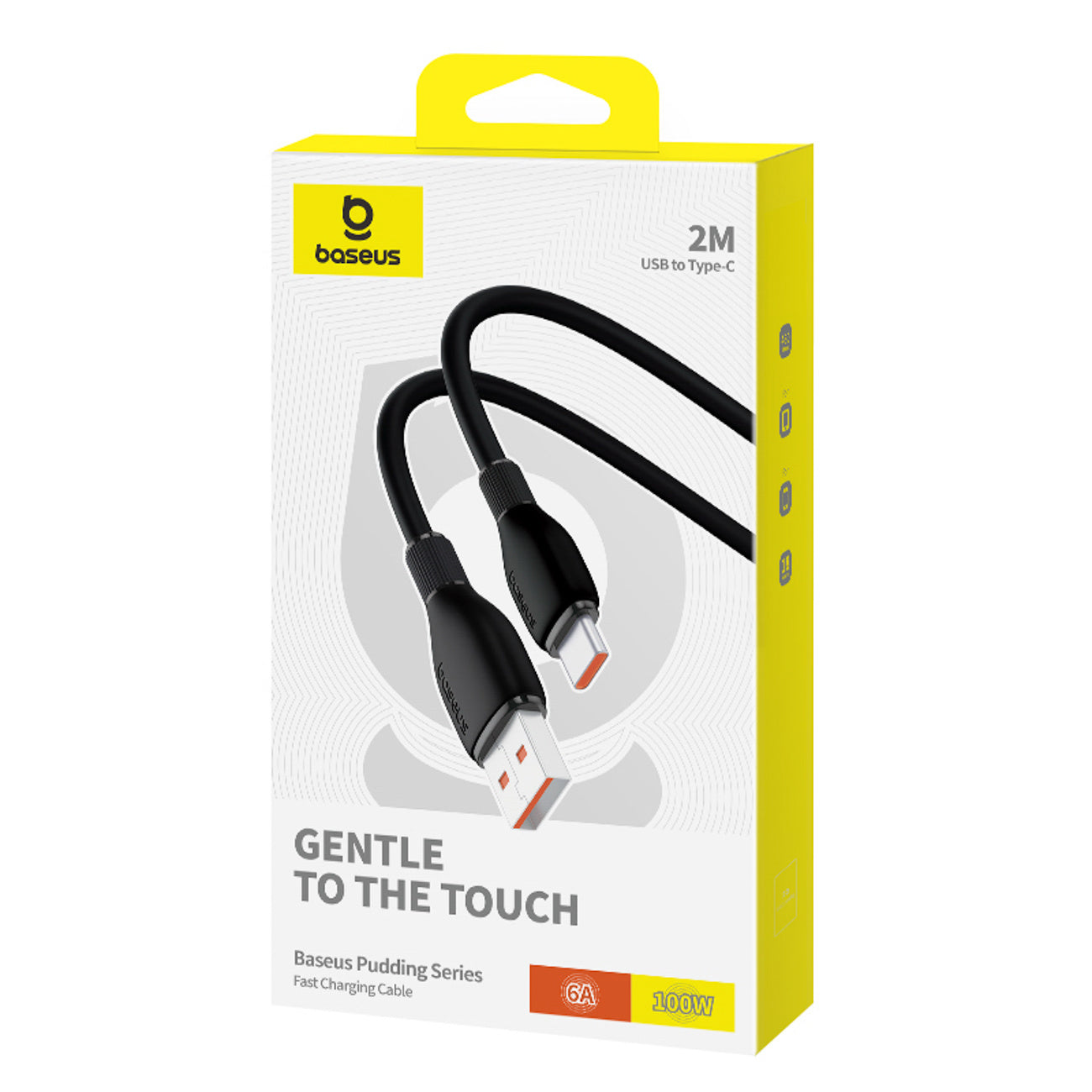 Baseus Pudding Series Kabel USB-A - USB-C 100W 2m