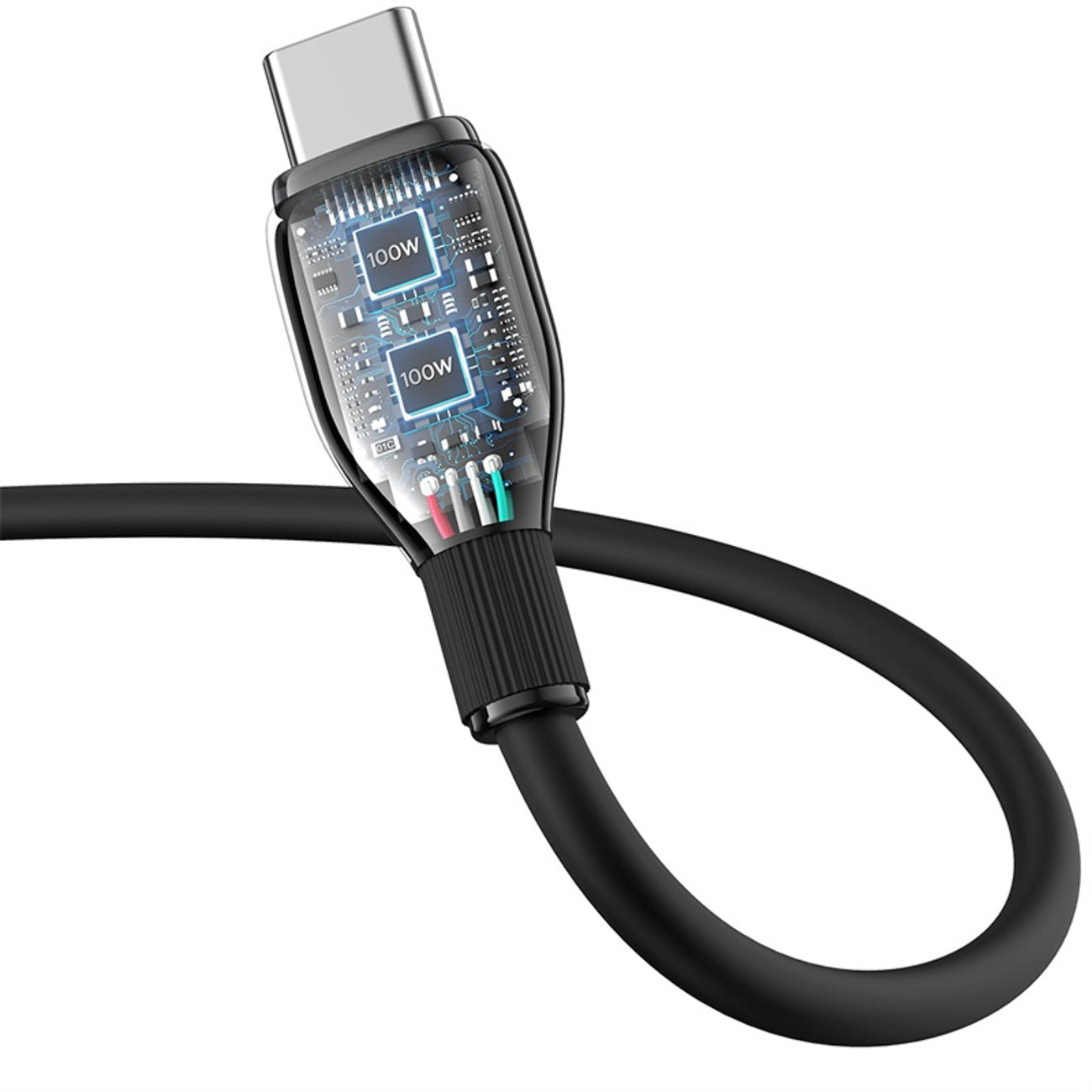 Baseus Pudding Series Kabel USB-A - USB-C 100W 2m