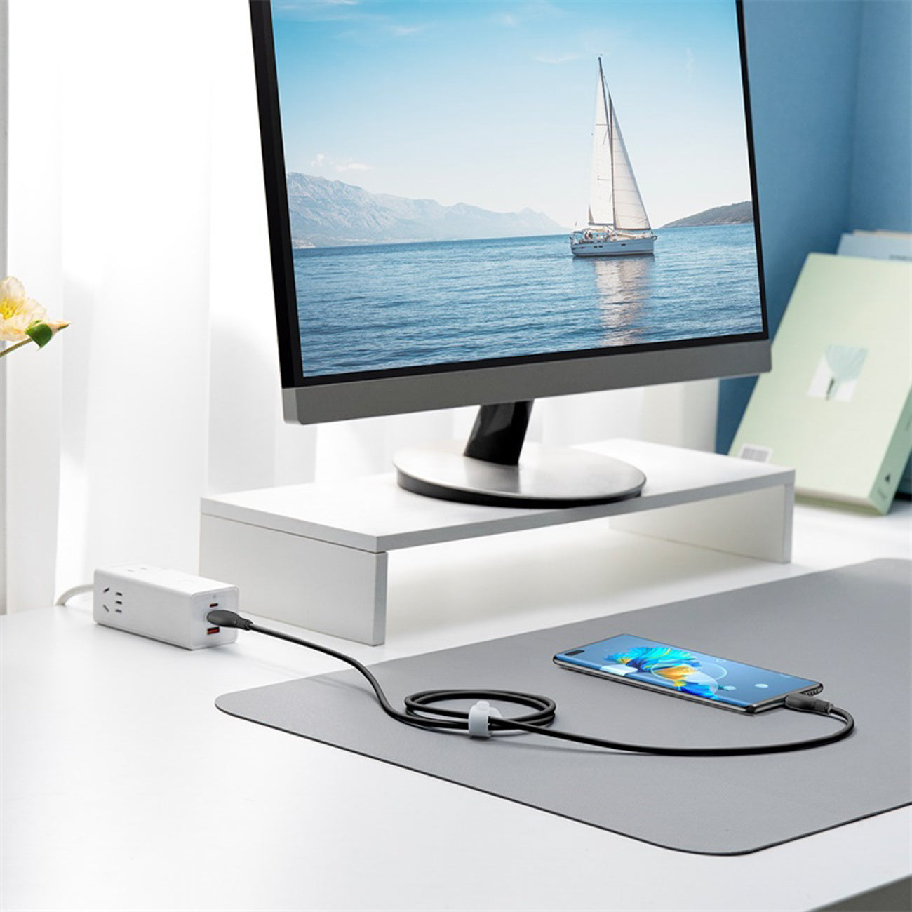 Kabel Baseus Pudding Series USB-C - USB-C 100W 1,2m
