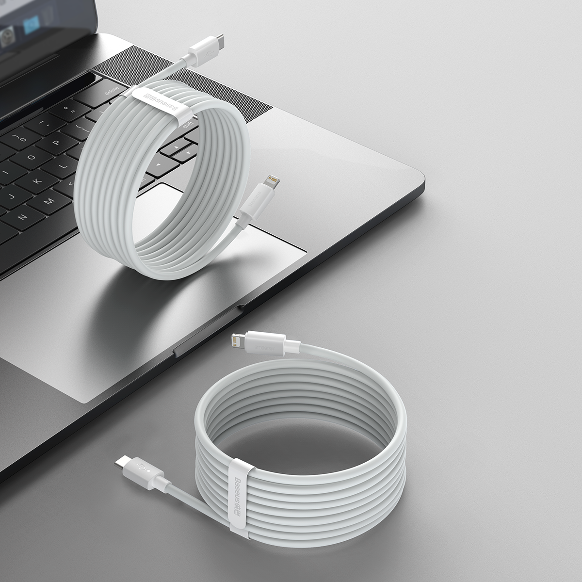 Baseus Simple Wisdom Kabel Lightning / USB-C 20W 1,5 m 2 szt.