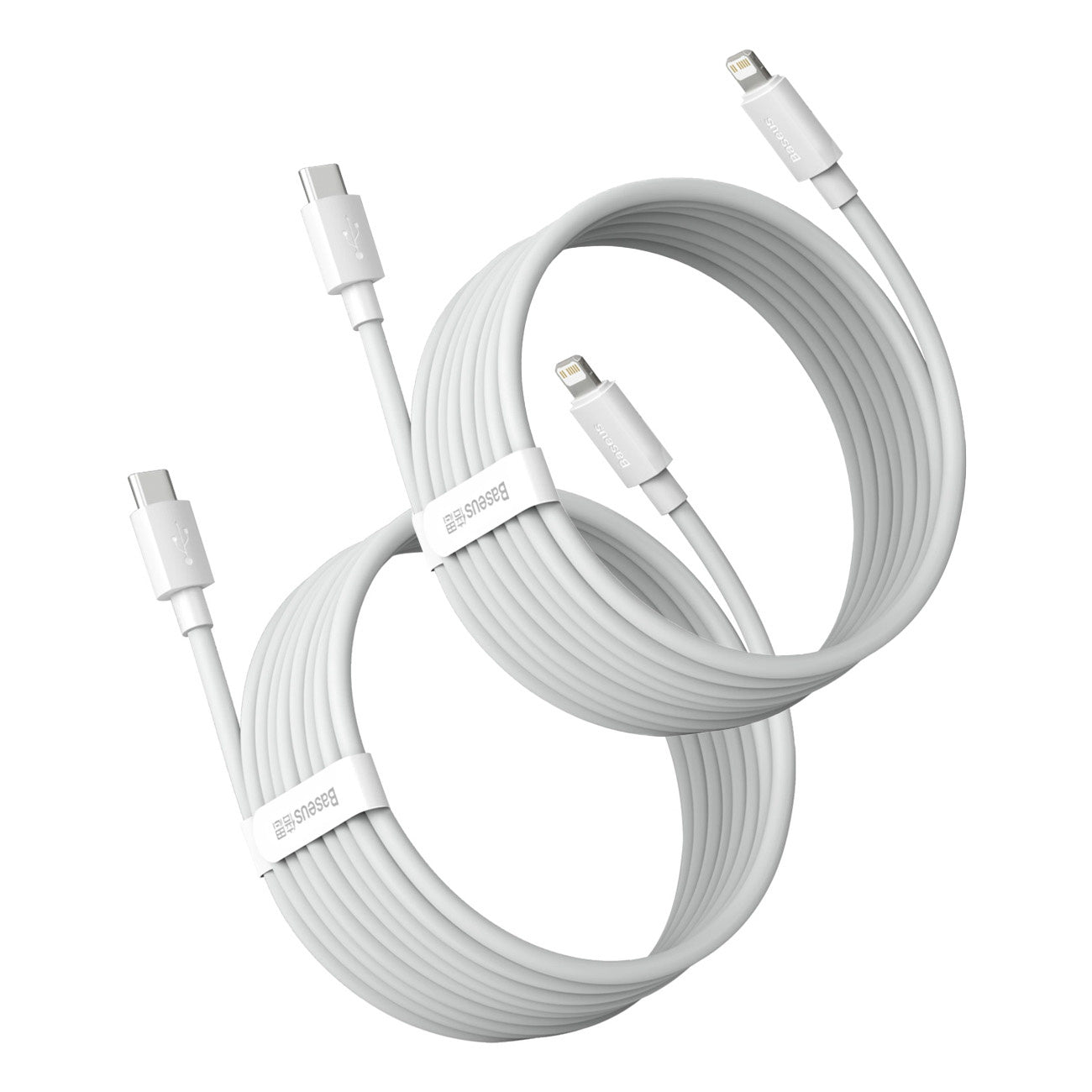 Baseus Simple Wisdom Kabel Lightning / USB-C 20W 1,5 m 2 szt.