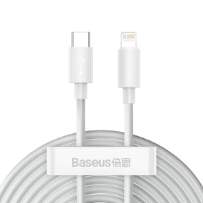 Baseus Simple Wisdom Kabel Lightning / USB-C 20W 1,5 m 2 szt.