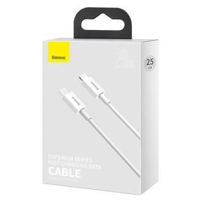 Baseus Superior Series Kabel USB-C - Lightning PD 20W 0,25m