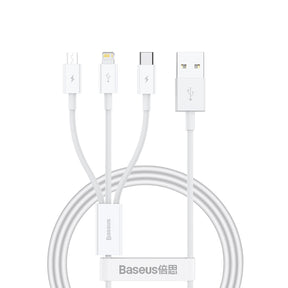 Baseus Superior Series Kabel USB-A - USB-C / Lightning / micro USB 3.5A 1m