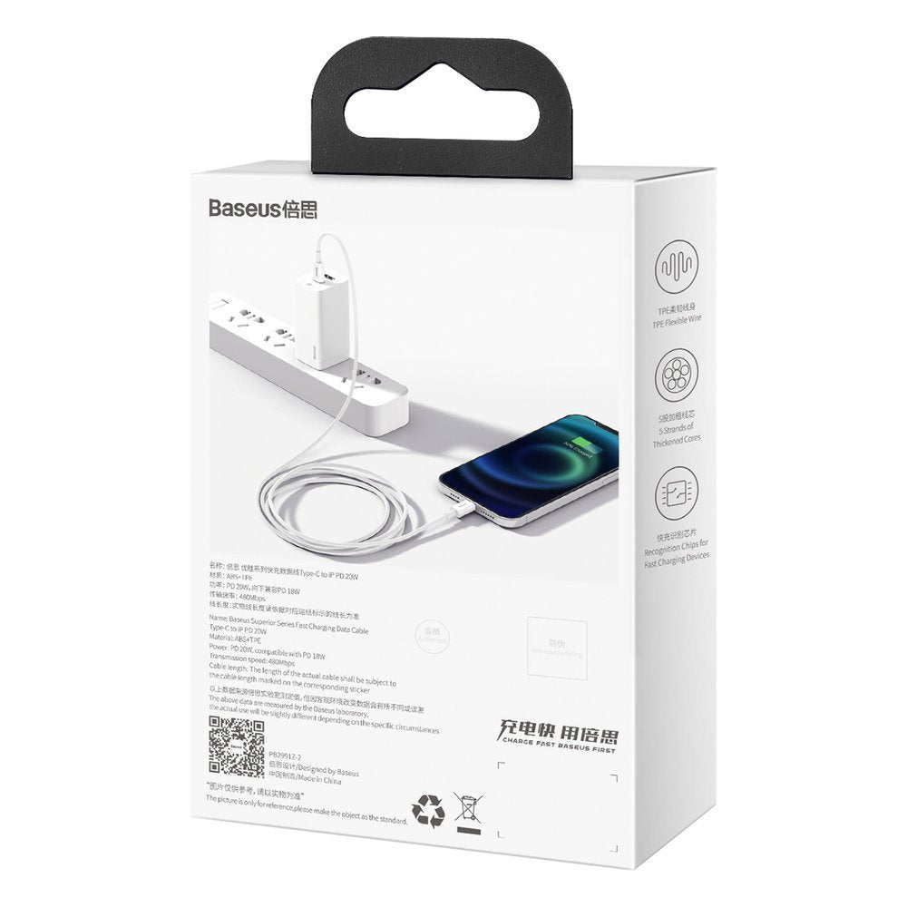 Kabel Baseus Superior Series USB-C / Lightning PD 20W 1 m