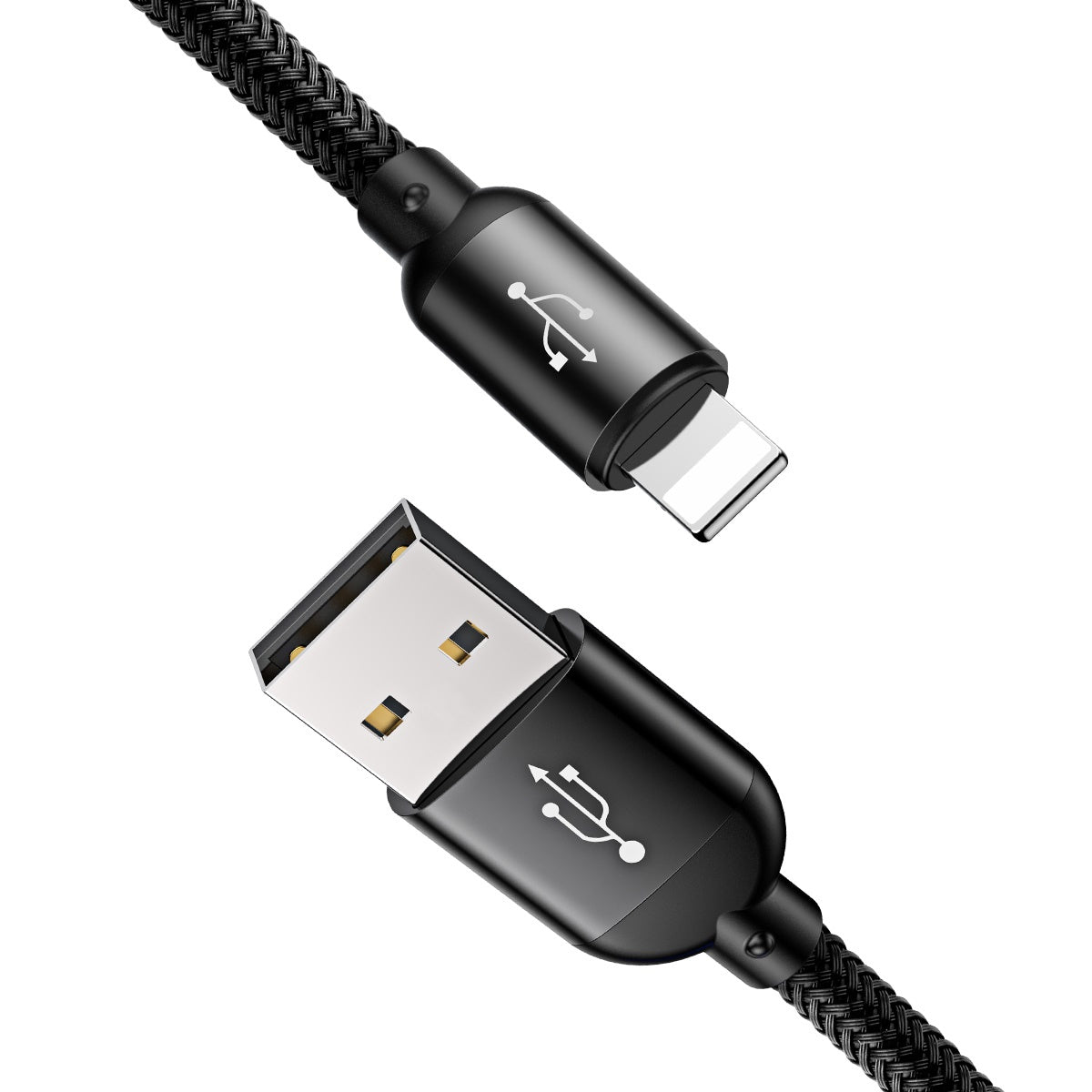 Kabel Baseus Three Primary Colors 3w1 USB-A - micro USB / Lightning / USB-C 3.5A 0,3 m
