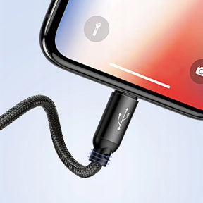 Baseus Three Primary Colors Kabel 3w1 USB-A - micro USB / Lightning / USB-C 3.5A 1,2 m