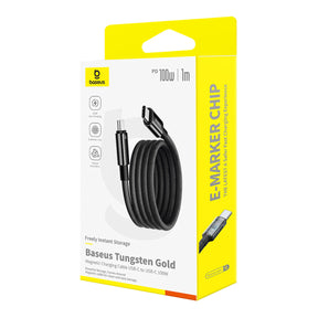 Baseus Tungsten Gold Magnetic Kabel USB-C / USB-C 100W 1m