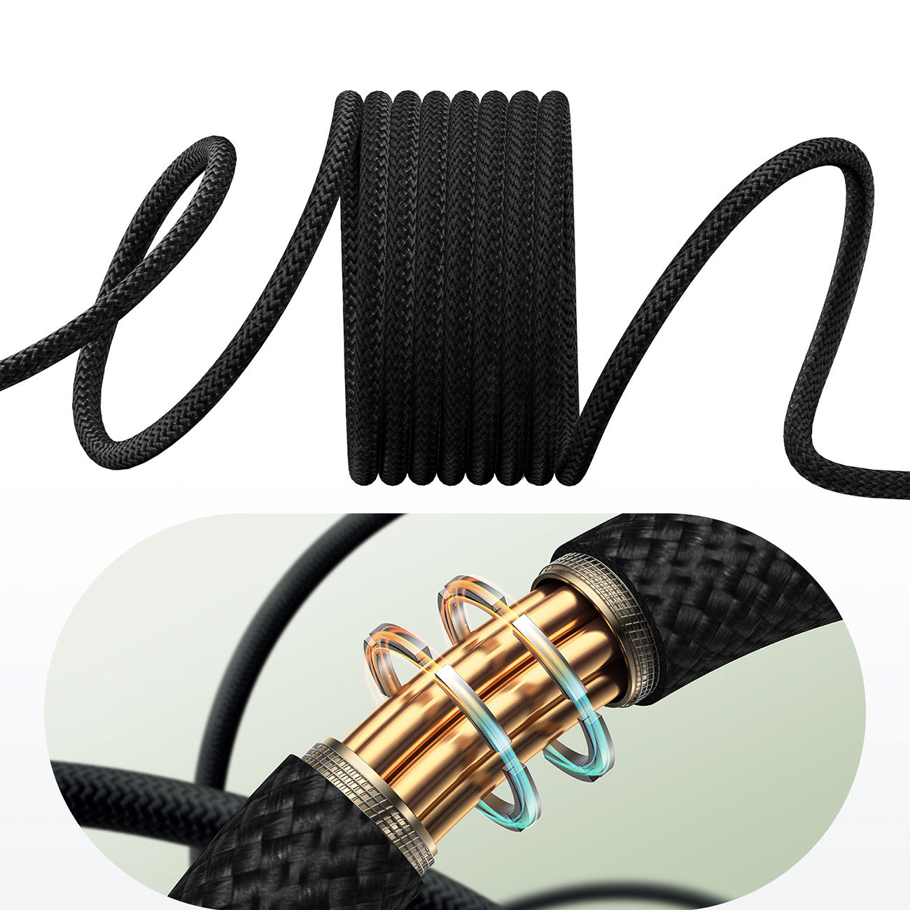 Baseus Tungsten Gold Magnetic Kabel USB-C / USB-C 100W 1m