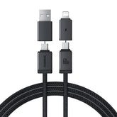 Baseus Versatile 60W Kabel USB-C – USB-C z adapterami USB-A i Lightning 1 m