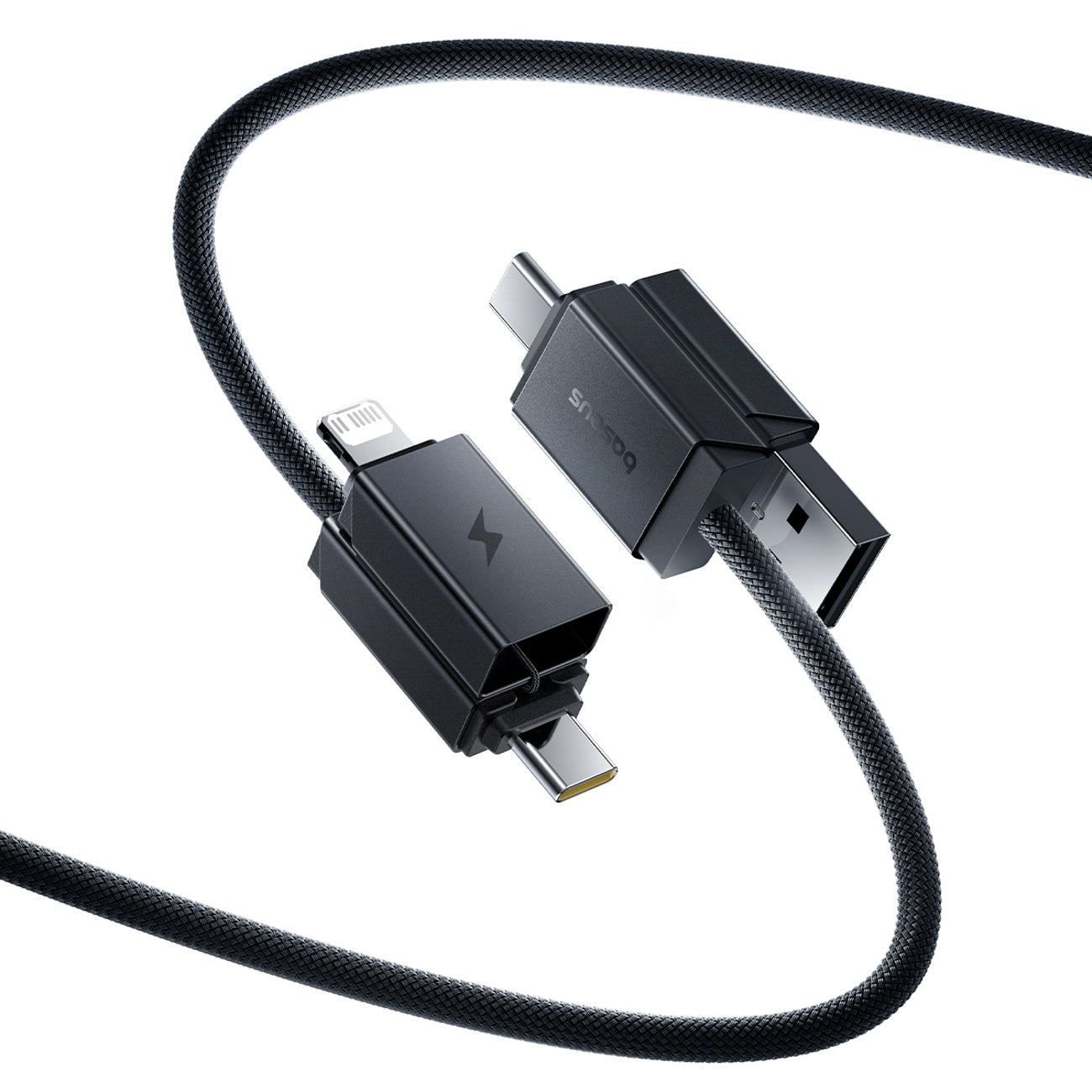 Baseus Versatile 60W Kabel USB-C – USB-C z adapterami USB-A i Lightning 1 m