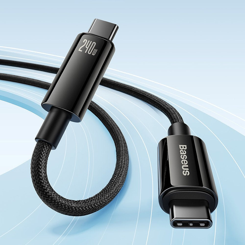 Baseus Tungsten Gold Kabel USB-C – USB-C 480 Mb/s 240 W 3 m