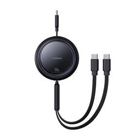 Baseus Bright Mirror Series Kabel zwijany USB-C - 2 x USB-C 100W 1m