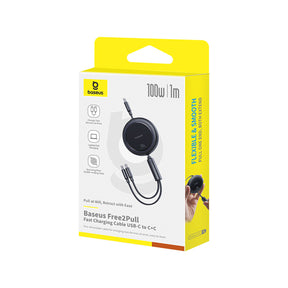 Baseus Bright Mirror Series Kabel zwijany USB-C - 2 x USB-C 100W 1m