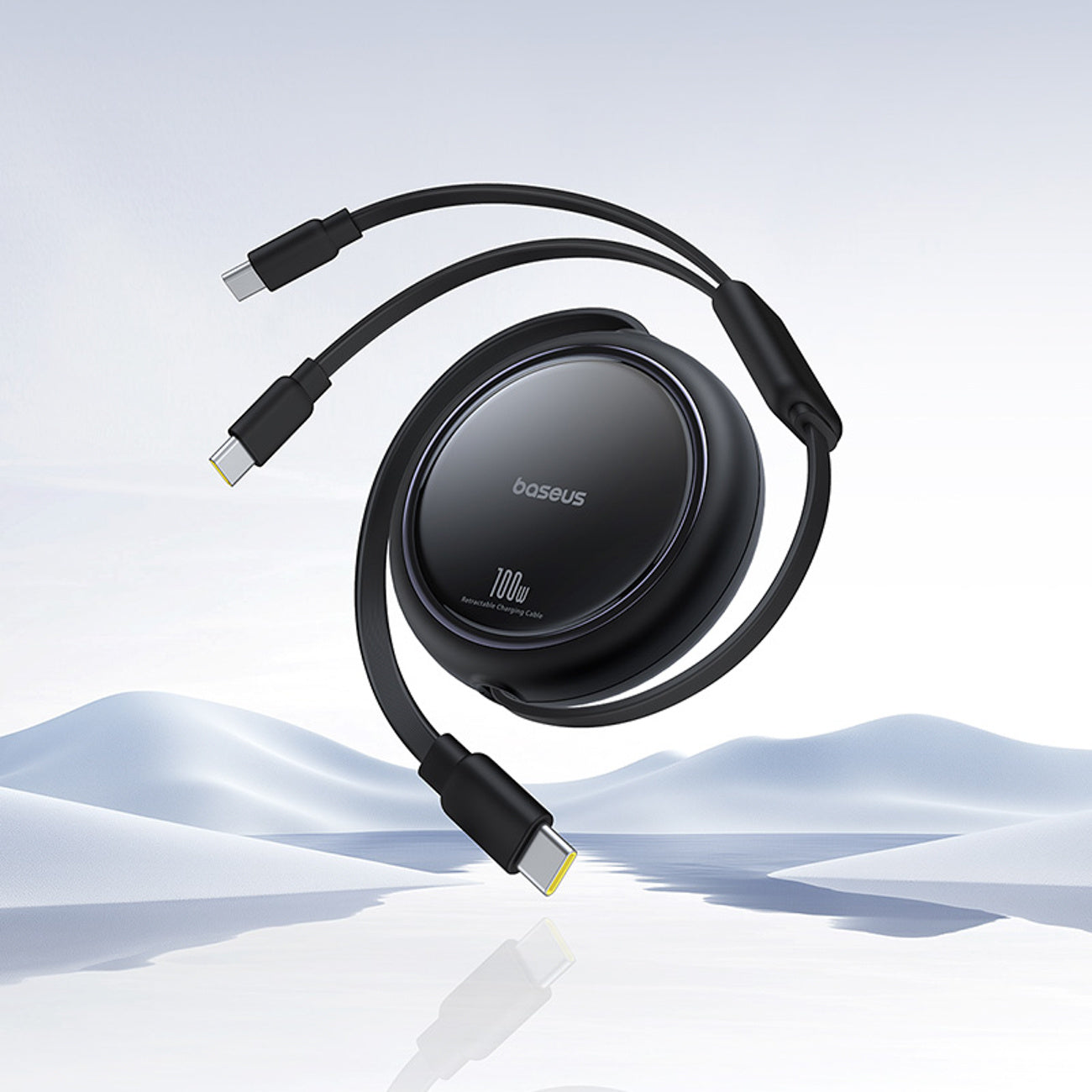 Baseus Bright Mirror Series Kabel zwijany USB-C - 2 x USB-C 100W 1m