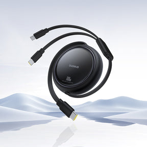 Baseus Bright Mirror Series Kabel zwijany USB-C - 2 x USB-C 100W 1m