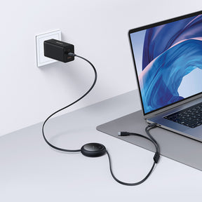 Baseus Bright Mirror Series Kabel zwijany USB-C - 2 x USB-C 100W 1m