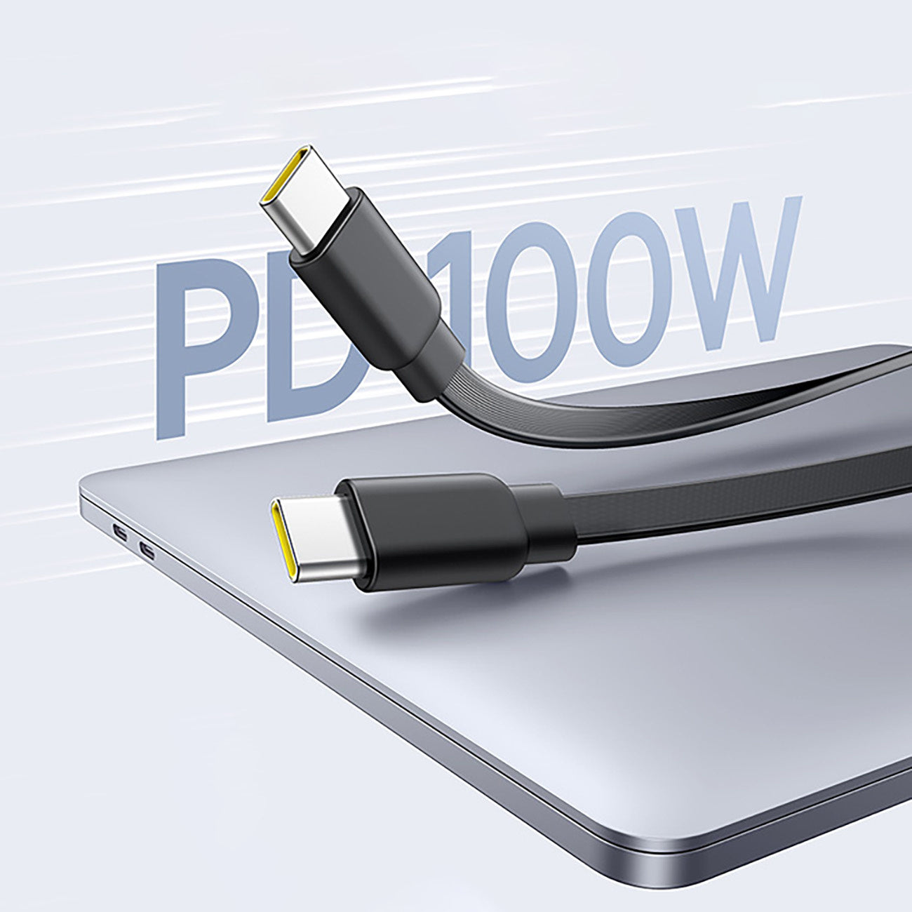 Baseus Free2Pull Mini Kabel zwijany 100W 3w1 USB-C - 2xUSB-C 1.2m