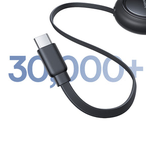 Baseus Free2Pull Mini Kabel zwijany 100W 3w1 USB-C - 2xUSB-C 1.2m