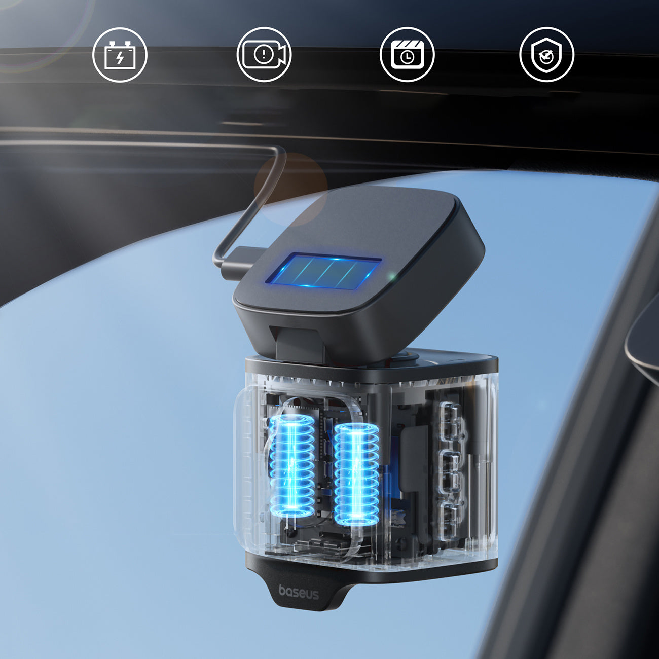Baseus PrimeTrip VD1 Kamera samochodowa wideorejestrator 2K+1080p