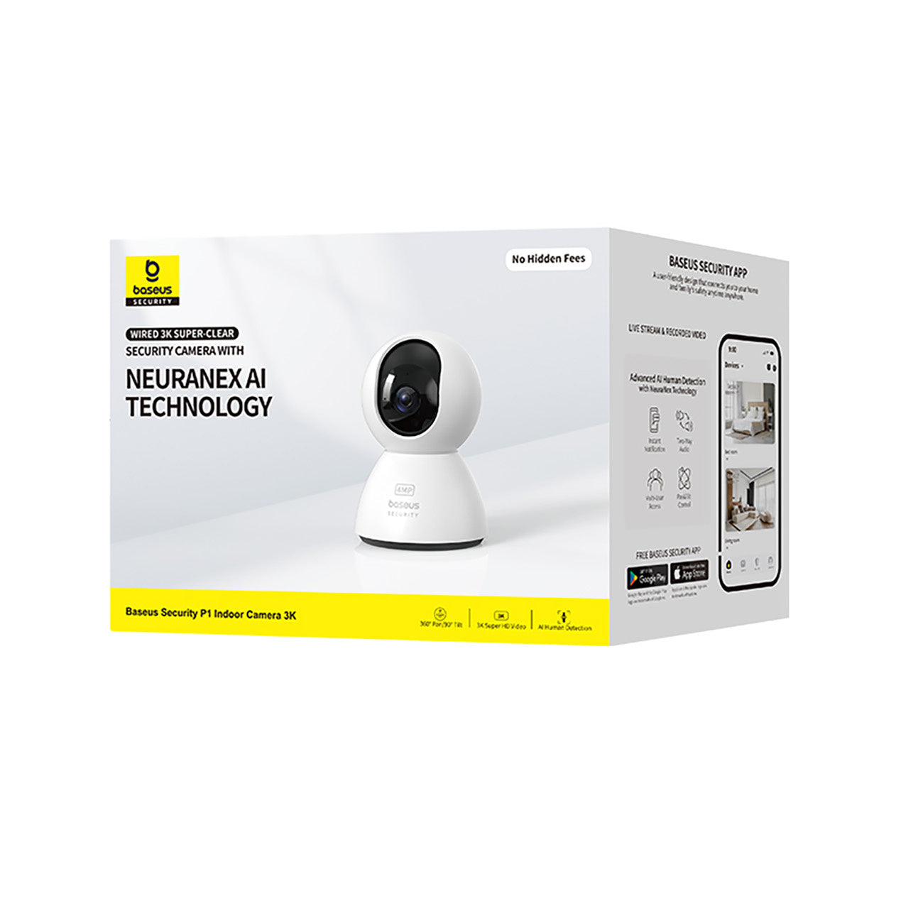 Baseus Security P1 3K Kamera wewnętrzna (wersja EU)