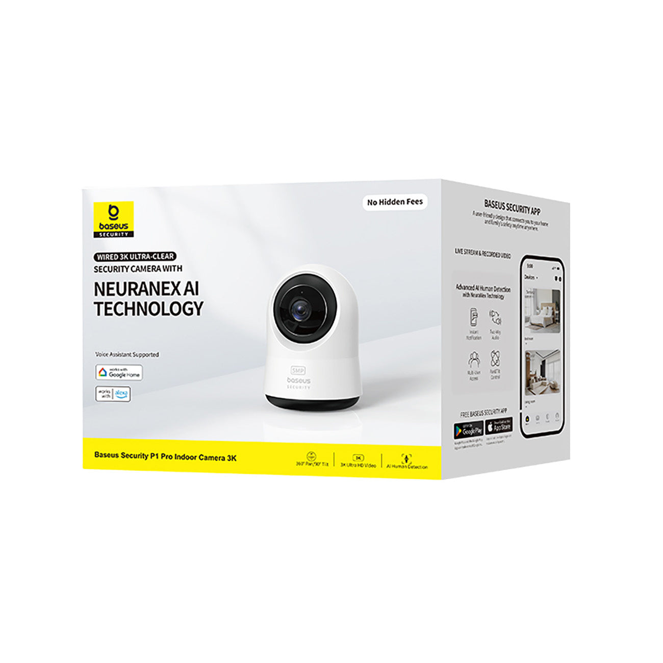 Kamera wewnętrzna Baseus Security P1 Pro 3K (wersja EU)