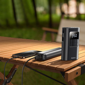 Baseus PrimeTrip VA1 Kompresor do opon 75W 2w1 z latarką i powerbankiem 6000mAh
