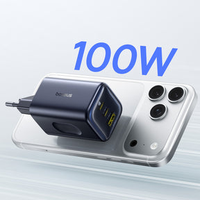 Ładowarka Baseus PicoGo AE11 100W 2xUSB-C 1xUSB-A - czarna