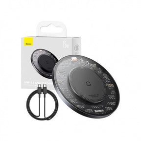Baseus BS-W530 Ładowarka indukcyjna 15W + kabel USB-C – USB-C 24W 1m