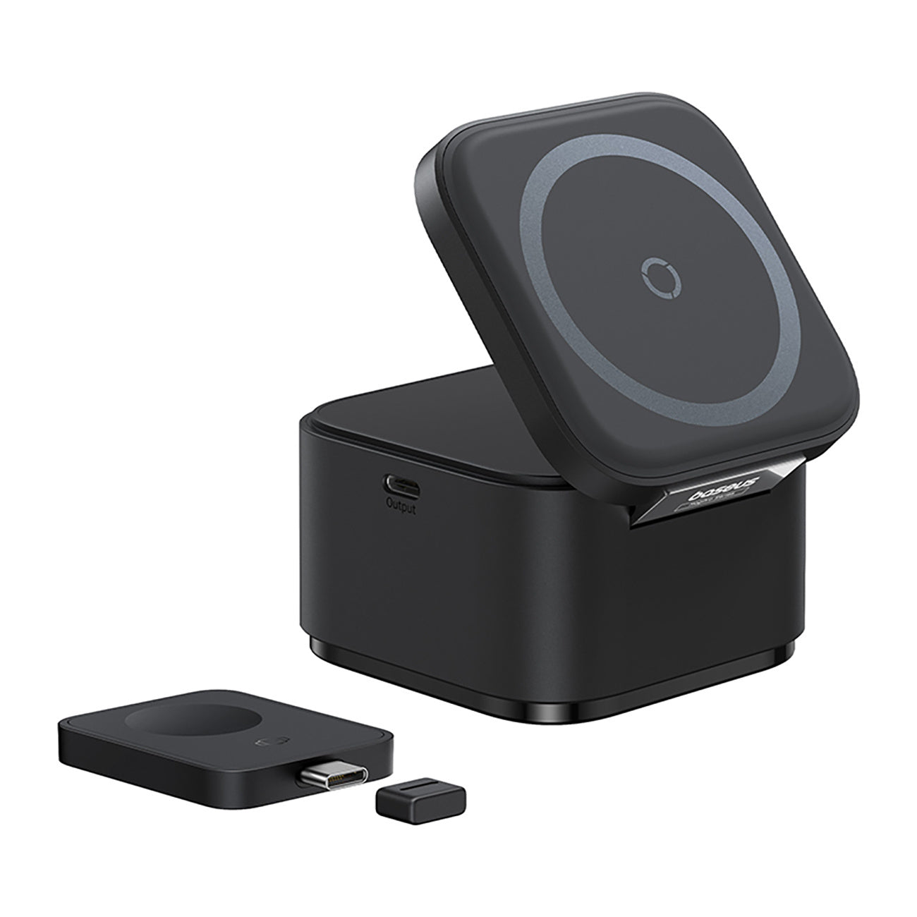 Baseus MagPro 3w1 25W Ładowarka indukcyjna kompatybilna z MagSafe do telefonu i smartwatcha