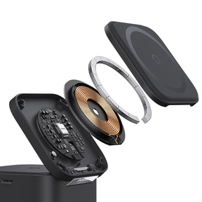 Baseus MagPro 3w1 25W Ładowarka indukcyjna kompatybilna z MagSafe do telefonu i smartwatcha
