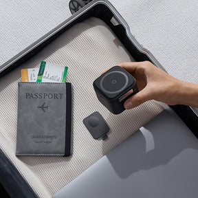 Baseus MagPro 3w1 25W Ładowarka indukcyjna kompatybilna z MagSafe do telefonu i smartwatcha