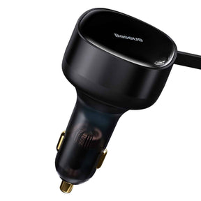 Baseus Enjoyment Ładowarka samochodowa 2w1 33W 2x USB-C