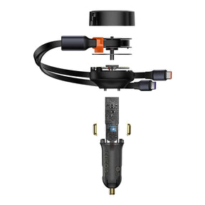 Baseus Enjoyment Ładowarka samochodowa 2w1 33W 2x USB-C