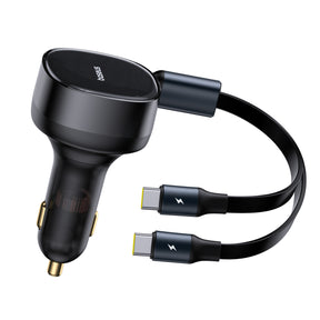 Baseus Enjoyment Ładowarka samochodowa 2x USB-C 33W 2w1