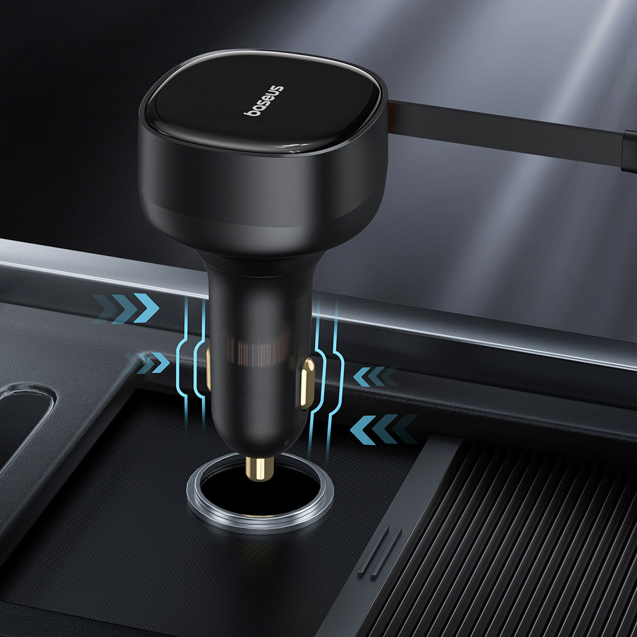 Baseus Enjoyment Ładowarka samochodowa 2x USB-C 33W 2w1
