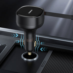 Baseus Enjoyment Ładowarka samochodowa 2x USB-C 33W 2w1