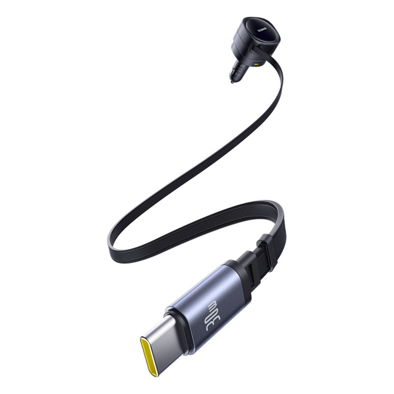 Baseus Enjoyment Max Ładowarka samochodowa 90W 2x USB-C + kabel USB-C i Lightning