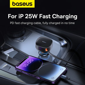 Baseus Enjoyment Pro Ładowarka samochodowa USB-C / Lightning 60W