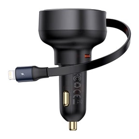 Baseus Enjoyment Pro Ładowarka samochodowa USB-C / Lightning 60W