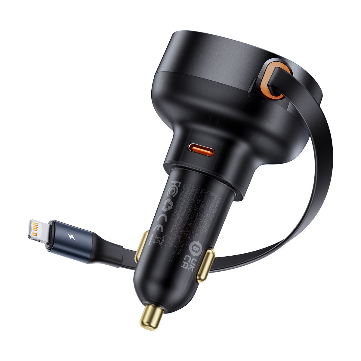 Baseus Enjoyment Pro Ładowarka samochodowa USB-C / Lightning 60W