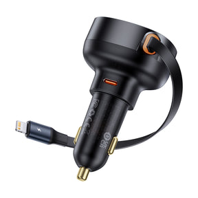 Baseus Enjoyment Pro Ładowarka samochodowa USB-C / Lightning 60W
