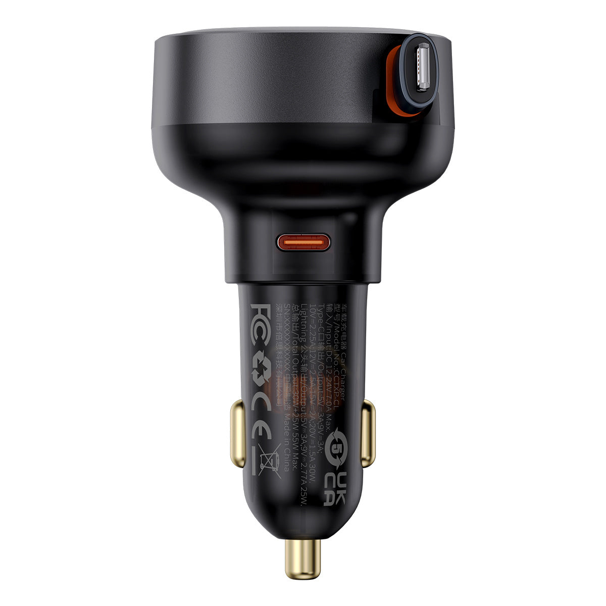 Baseus Enjoyment Pro Ładowarka samochodowa USB-C / Lightning 60W